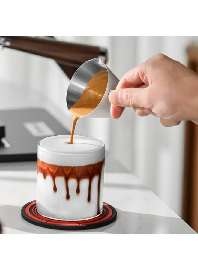 MHW-3BOMBER Stainless Steel Measuring Cup Double Spout, White – 100 ml Espresso & Coffee Shot Cup, Dual Spout, 304 Stainless Steel, Precision Markings - Image 4